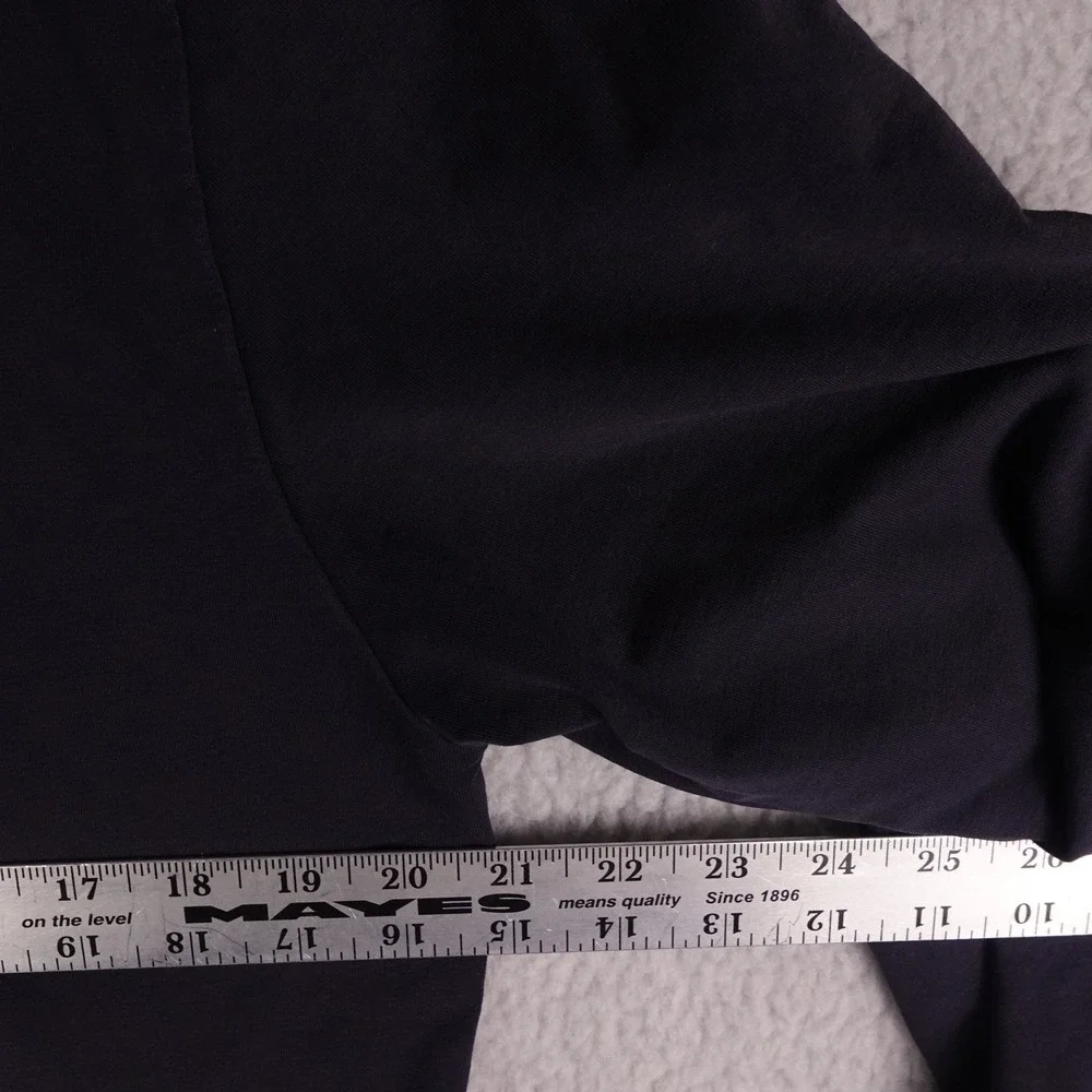 BYLT Premium Basics Mens Quarter Zip Long Sleeve Shirt Navy Blue Size Large